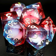 Handmade DND Gift For Board Games Polyhedral Resin DND Dice Set Role Playing Table Game RPG Dice Sharp Edge Dice-Layer13
