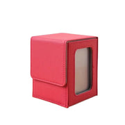 PU Window Collection Box Magnetic Closure Moisture-proof Card Deck Box Stain-resistant with Lid Game Card Organizer Board Games
