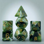 DND Dice Set - Polyhedral Dice Two-color 7 Pcs for Dungeon and Dragons D&D RPG Role Playing Games Dice with Dice Bag