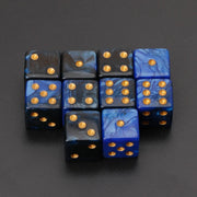 10Pcs 15mm Multicolor Acrylic Cube Dice Set Six Sides Portable Table Games Toy