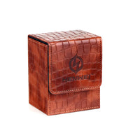 PU Magnetic Trading Card Deck Box for MGT/PTCG, Portabe Card Storage Box Holds 100＋ Sleeved Cards Board Game Commander Card Case