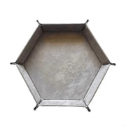Portable Dices Rolling Tray Folding Hexagon Dices Holder Dices Storage Box