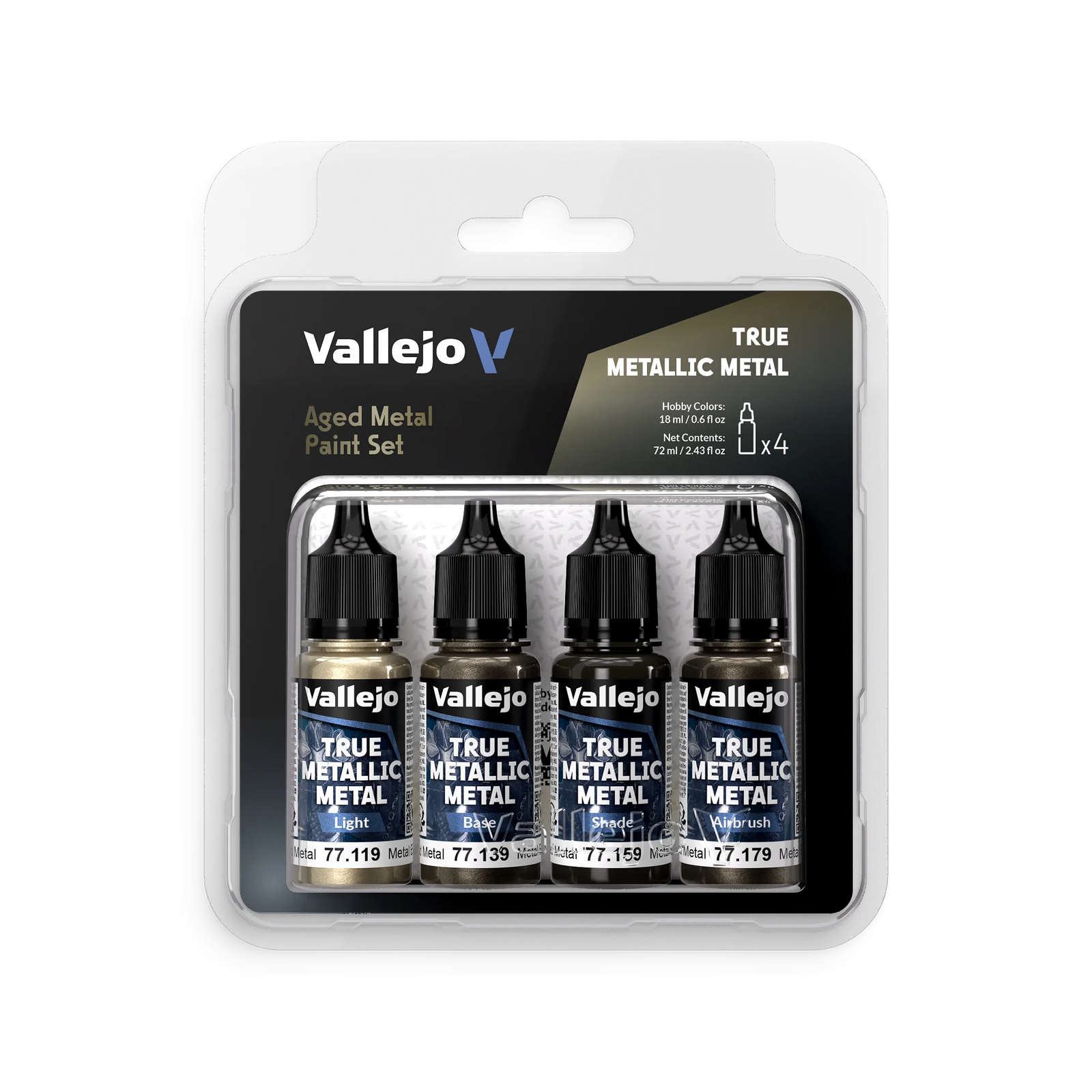 18ML 4-color Set Model Coloring Hand-painted Paint Handmade DIY Metal Plastic Automobile Figure Model Coloring Metallic Paint
