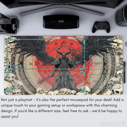 Demon Messenger and Rune Array Magic Card Battle Mat MTG Playmat Anti-slip Base Gathering Gaming Mats Board Game Mat for TCG