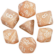 DND 7pcs Polyhedral Dice Set Pearl Swirl for Role Playing Table Games Party Supplies