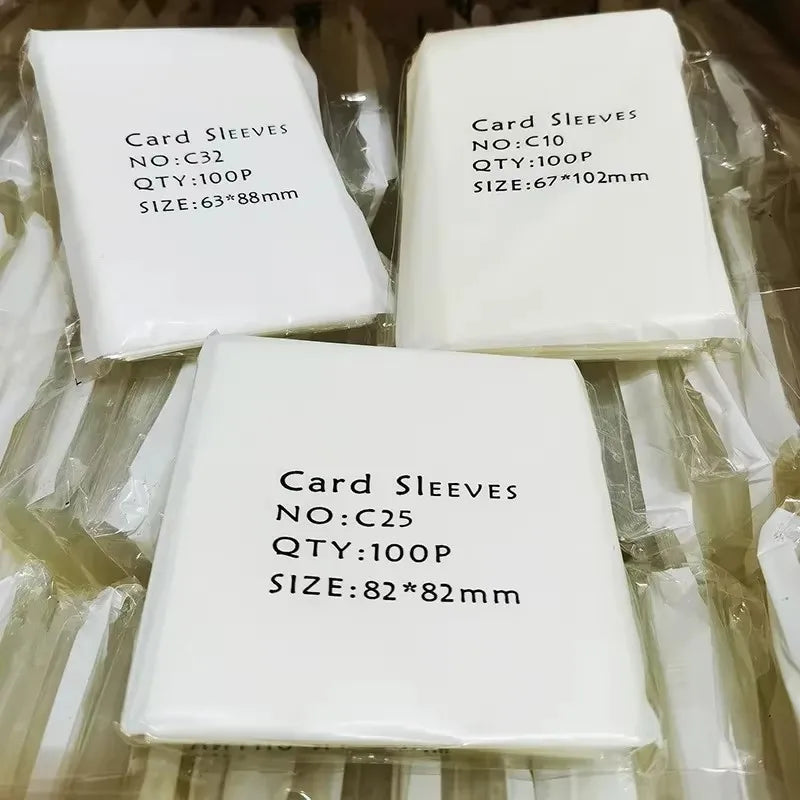 Clear Card Sleeves - 100 Pack - Design 7