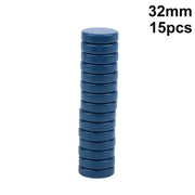 15Pcs Backgammon Draughts 20MM 27MM 32MM Plastic Round Multi Color Western Chess Checkers for Home Table Games