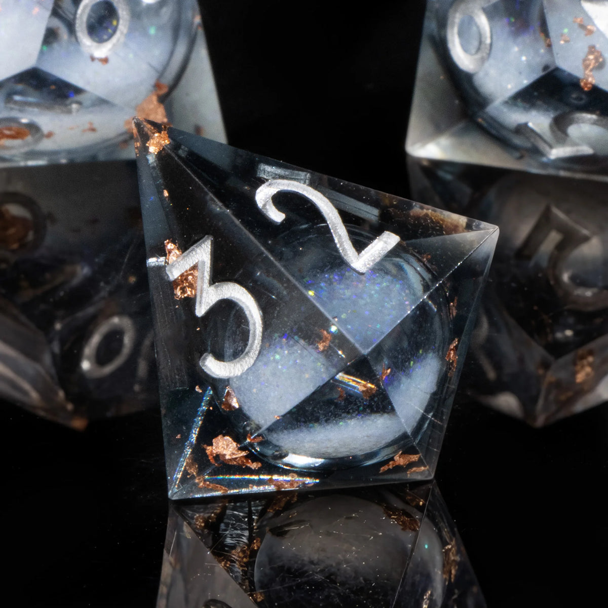 Liquid Core Resin D6 Dice Set - Design 5