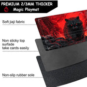 Fire Forest and Raccoon Magic Card Battle Mat TCG Playmat Anti-slip Base 35X60CM gathering gaming mats Board Game Mat for TCG