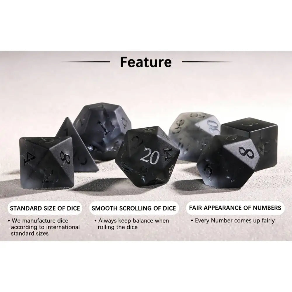 Frosted Gemstone Dice Set – 2 Colours to Choose From