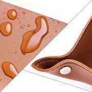Desktop Storage Tray Pu Leather Valet Trinket Folding Tray Desktop Storage Sundries Box For Dice Key Wallet Coin Home Decoration