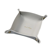 1PC PU Leather Storage Box Desktop Tray Jewelry Cosmetic Phone Key Wallet Coin Basket Folding Storage Case Table Organizer