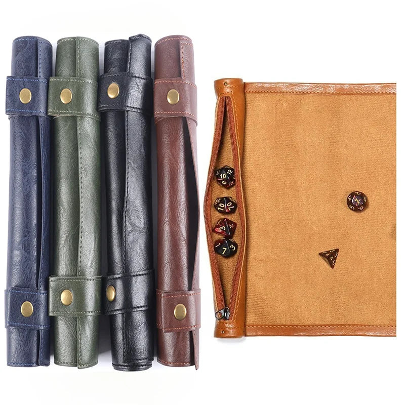 Fold-Flat PU Dice Tray & Storage - Design 2