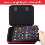 New Portable EVA70-hole Dice Bag with Partition Is Suitable for The Dungeons & Dragons RPG Board Game Dice Set Hot Dnd Tray
