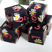 MINI PLANET DND 6pcs D6 Dice Set for TRPG Board Game Resin Dice with Sharp Edges 16mm 6-sided Dice Wholesale Custom