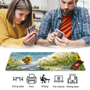 Rat and Sunflowers TCG Playmat Magic Card Battle Mat Non-Slip Durable 35X60CM Commander playmat Board Game Mat for TCG Card Pad