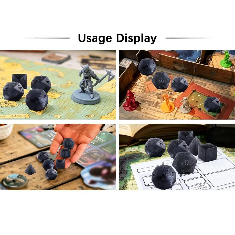 Frosted Gemstone Dice Set – 2 Colours to Choose From