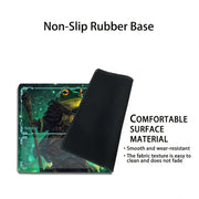 Dark Fantasy Frog Wizard TCG Playmat Magic Card Mat with Stitched Edge Non-Slip Durable Tabletop Playmat Board Game Mat for TCG