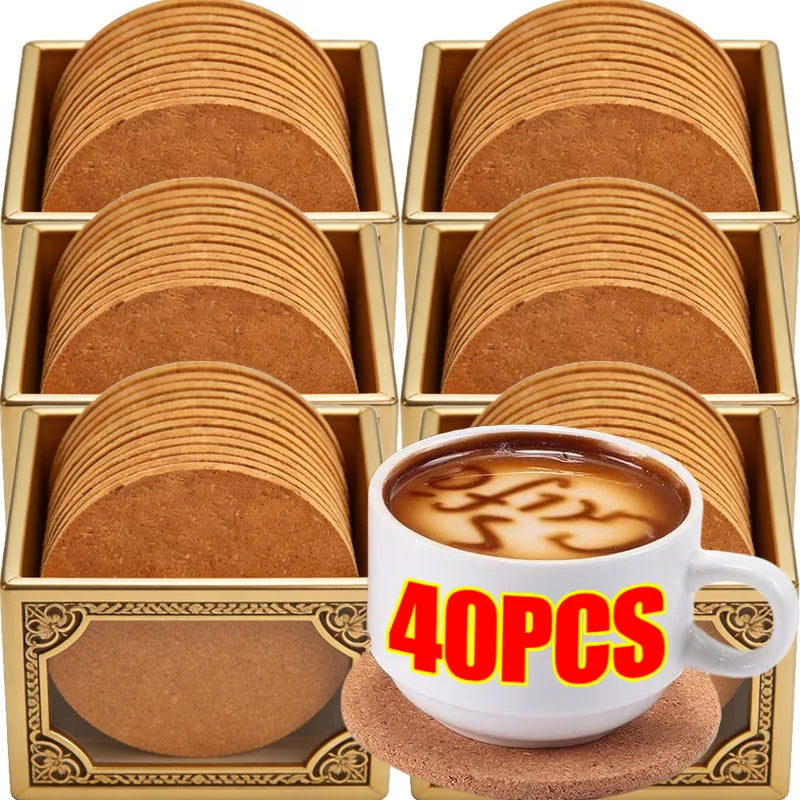 Round Cork Component Pads - Design 8