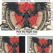 Demon Messenger and Rune Array Magic Card Battle Mat MTG Playmat Anti-slip Base Gathering Gaming Mats Board Game Mat for TCG