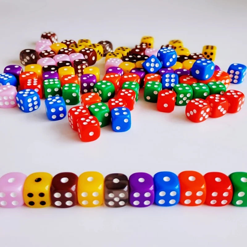 Acrylic D6 Dice Set - 10 Piece