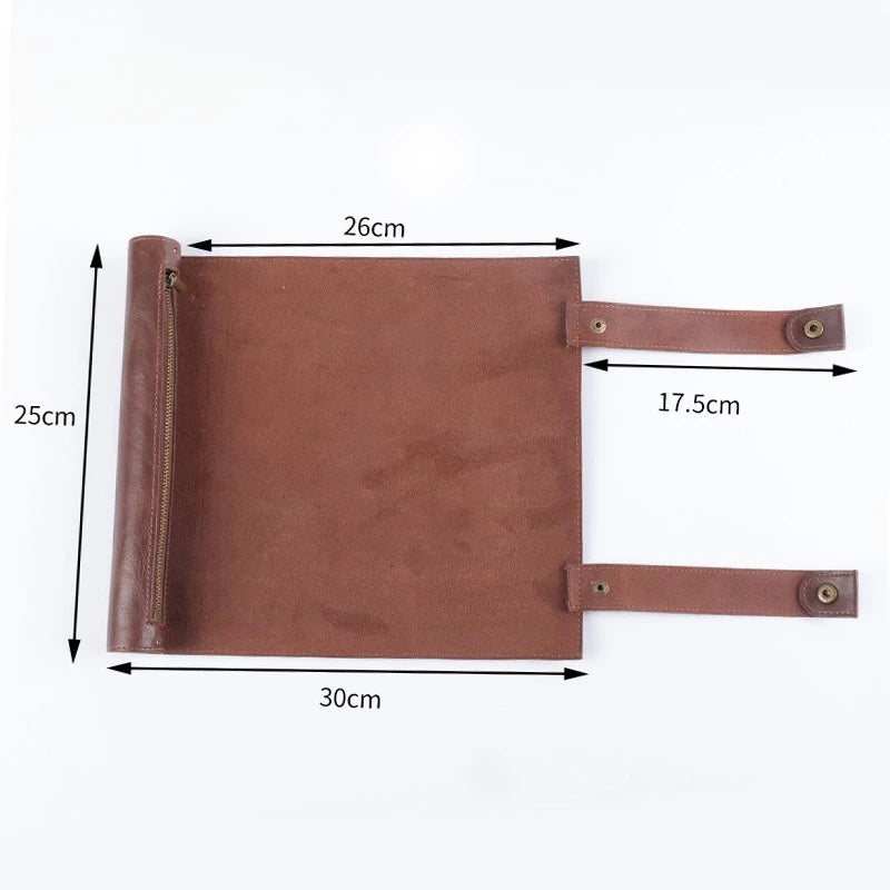Foldable Dice Rolling Mat Tray with Zipper PU Leather Dice Bag for RPG DND Multi-Sided Dice Storage Bag Game Accessories