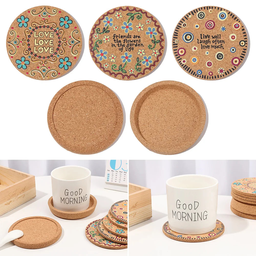Natural Cork Component Pads - Design 3