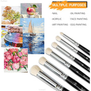 Yutiars 3/6Pcs Miniature Paint Brushes Wood Handle Fine Detail Brush for Enamel DND Warhammer 40K Citadel Model Figurines