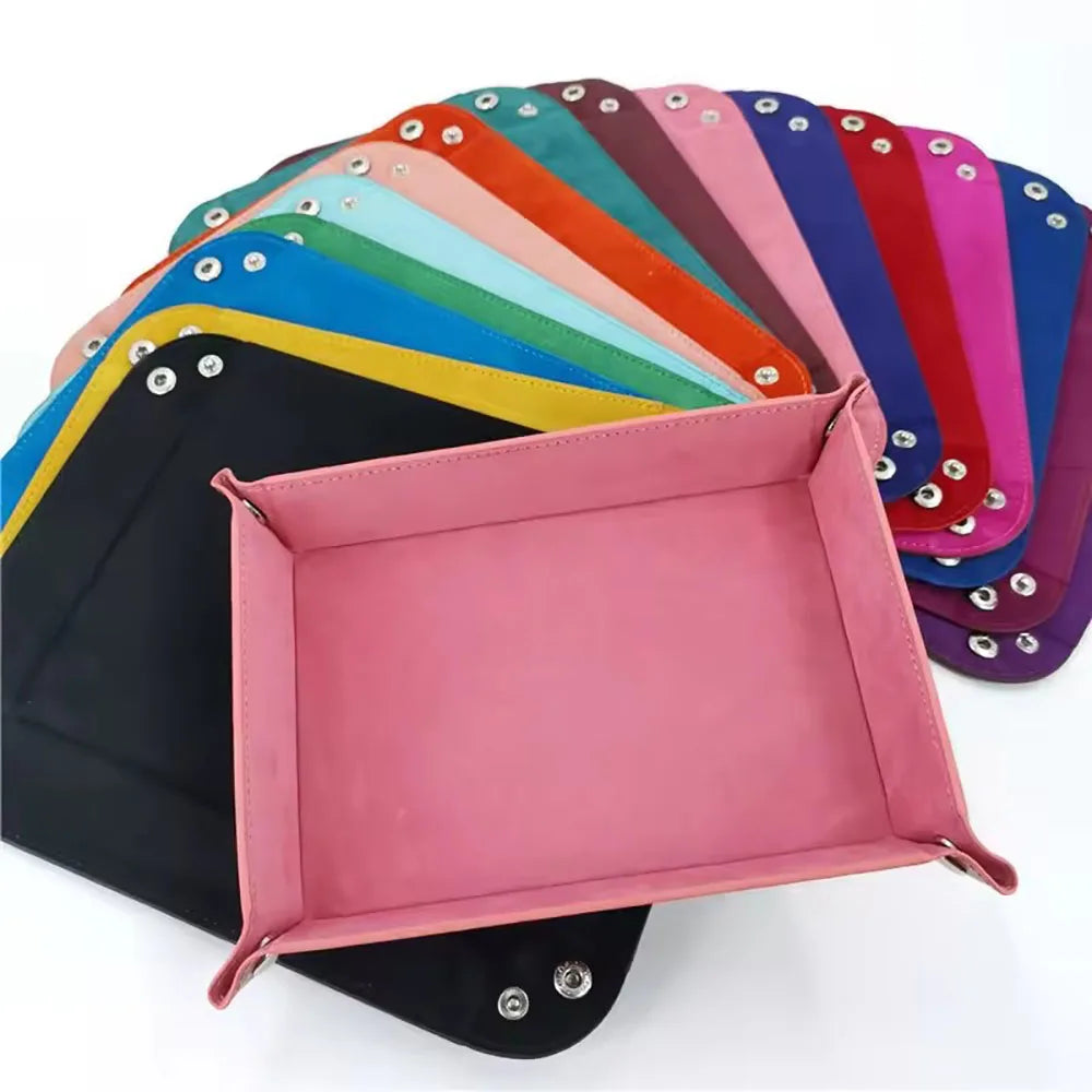 Fold-Flat PU Dice Tray & Storage - Design 5
