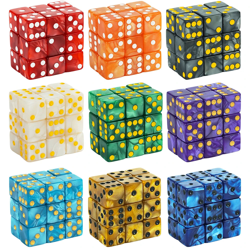 Marbled D6 Dice Set