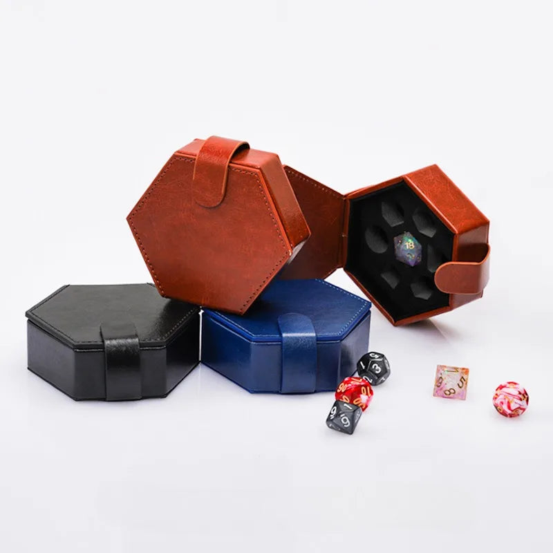 PU Hexagon Dice Storage Bag – 3 Colours to Choose From