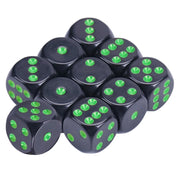 10Pcs 15mm Multicolor Acrylic Cube Dice Set Six Sides Portable Table Games Toy