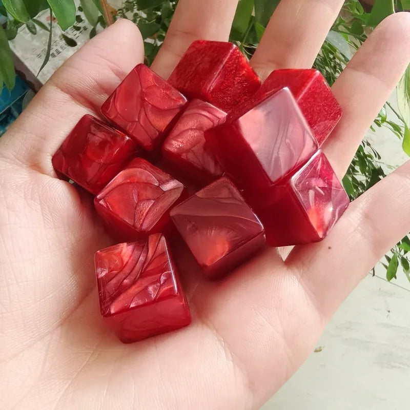 Resin D6 Dice Set - 10 Piece - Design 8
