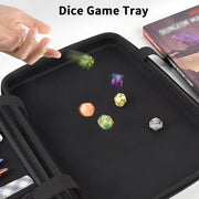 Dice Tray Box for DND Dice Set for D&D, Rolling Trays Polyhedral Dices Storage Bag Holder for Dungeons and Dragons RPG Game Orga