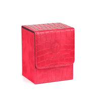 PU Magnetic Trading Card Deck Box for MGT/PTCG, Portabe Card Storage Box Holds 100＋ Sleeved Cards Board Game Commander Card Case