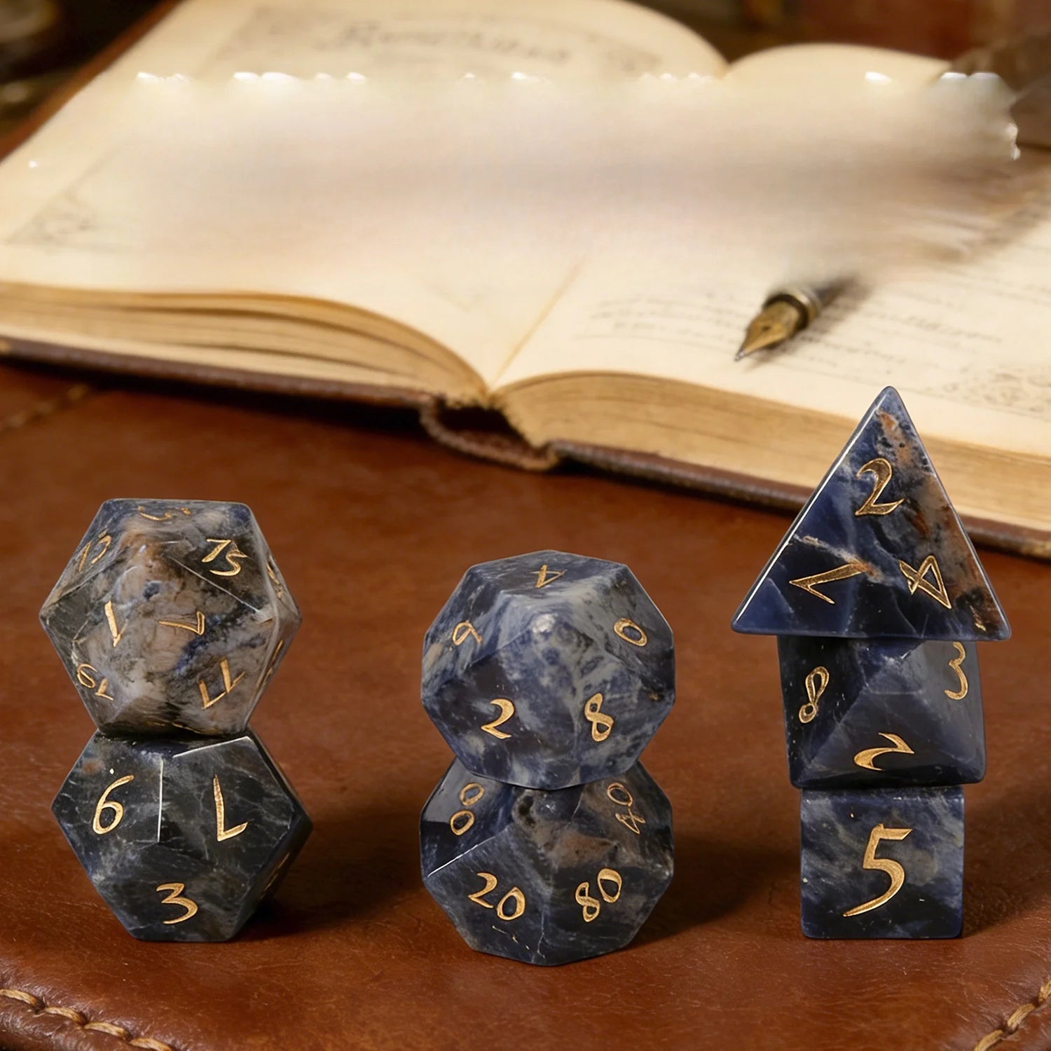 Agate RPG Dice Set - Design 3