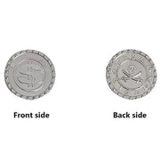 100/200PCS Plastic Pirate Gold Silver Coin Halloween Kids Birthday Party Decoration Fake Coins Game Treasure Hunt arty Supplies