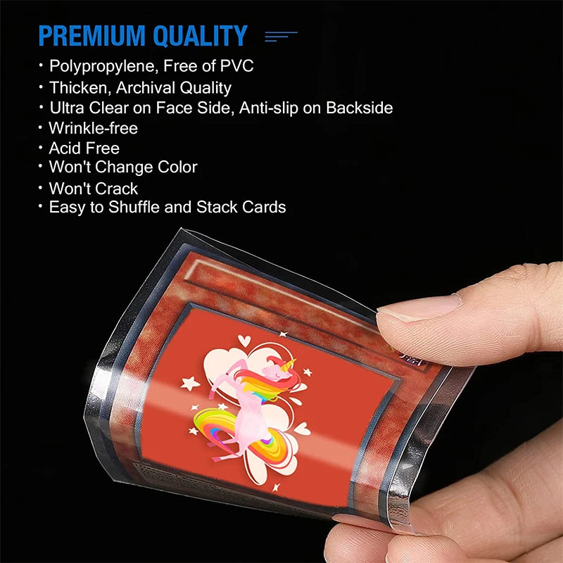Clear Standard Card Sleeves - 100 Pack