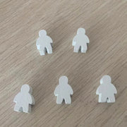 5 pcs/set Humanoid Wooden Chess  Board Game Accessories
