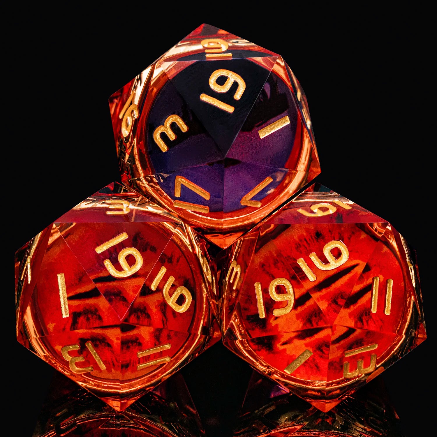 Sharp Edge Resin Polyhedral RPG Dice Set - 7 Piece