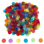 50/100/200pcs 19mm Plastic Chips DIY Tokens Color Transparent Board Game Coins Bingo Accessories Teaching Game Coins TMZ