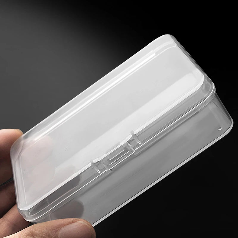 Clear Plastic Deck Box - 3 Pack