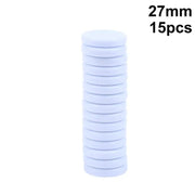 Multi Color Round Plastic Chess Pieces 20/27/32MM 15Pcs Backgammon Draughts Western Board Game Supplies