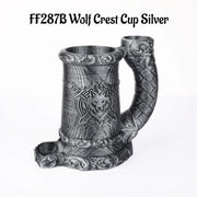 Mug Dice Tower - Druid Wolf Emblem Cup Dice Tower, Accessory for Tabletop RPG, Available in 3 Colors