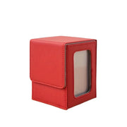 PU Window Collection Box Magnetic Closure Moisture-proof Card Deck Box Stain-resistant with Lid Game Card Organizer Board Games