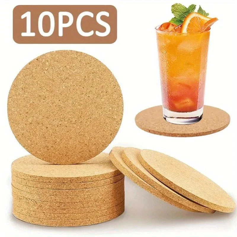Cork Coin & Token Mats - 10 Pack