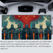 Tree of Life and the Guardians Magic Card Battle Mat MTG Playmat Anti-slip Base gathering gaming mats Board Game Mat for TCG