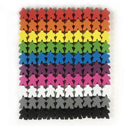 100 Wooden Meeples 14 colors 16mm Extra Board Game Pawns Pieces Replacement Tabletop Gaming components and Upgrade Accessories