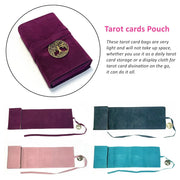 Tarot Cards Bag Storage Pouch Case Colorful Soft Witch Divination Accessories Jewelry Astrology Dice Box L765