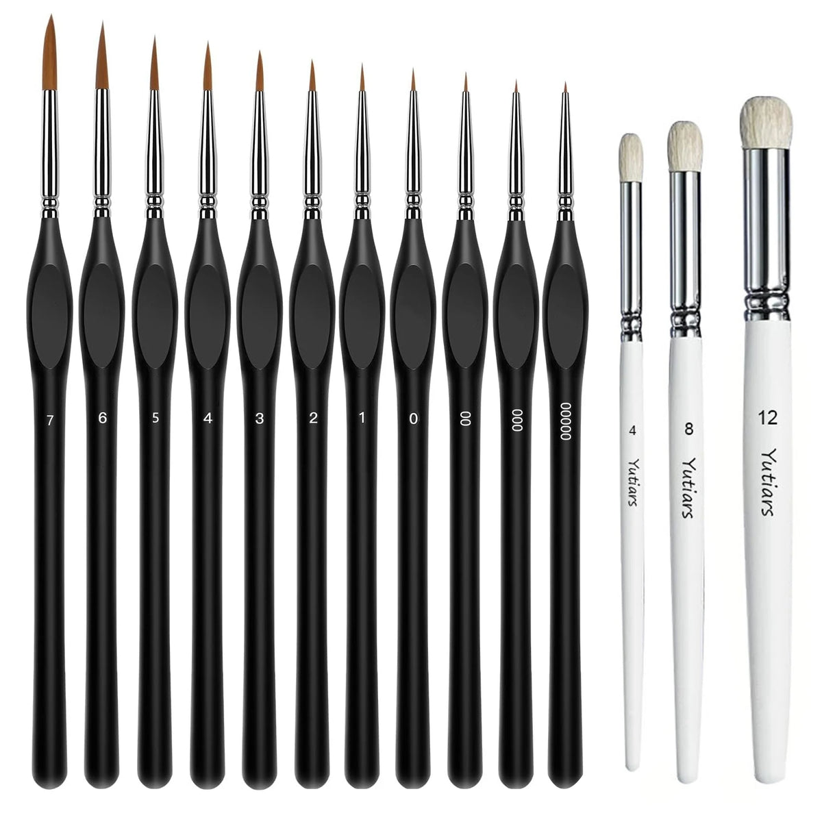Miniature Detail Paint Brush Kit – 4 Colours to Choose From